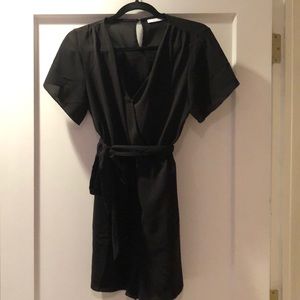 Black v-neck romper - never worn!